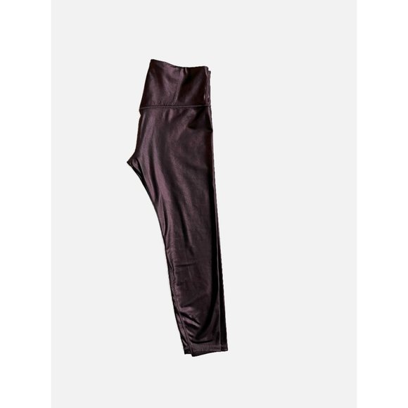 Athleta Elation Ultra Rise Shimmer Tight Leggings in Antique Burgundy, Size SP - Picture 6 of 12